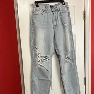 Light Blue Distressed Jeans